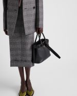 Prada Buckle Small Leather Handbag With Belt - Image 7